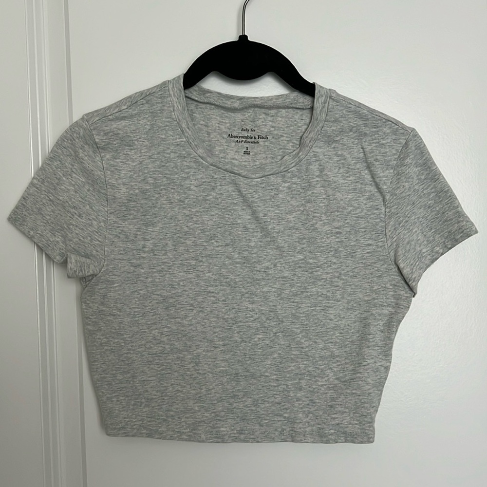 A&F Essential Ultra Cropped Baby Tee